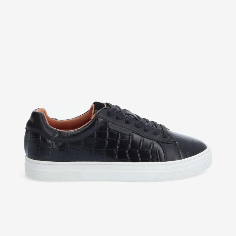 SPARKLE SNEAKER W - KROCO/NAPPA - NOIR